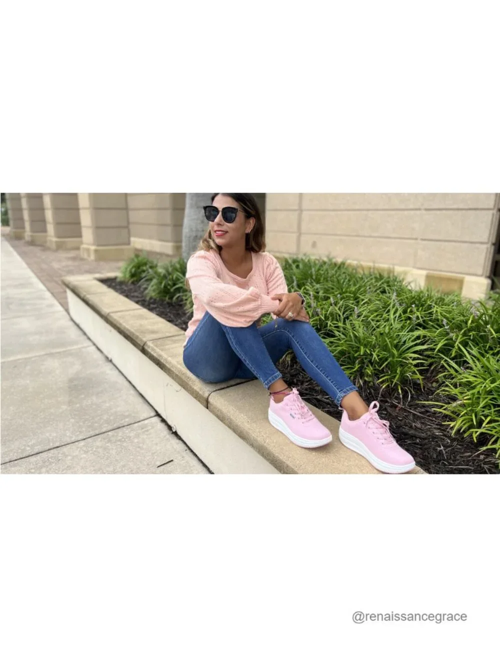 Women's Platform Sneakers Slip Resistant 2 Inch Wedge Comfortable Walking Shoes